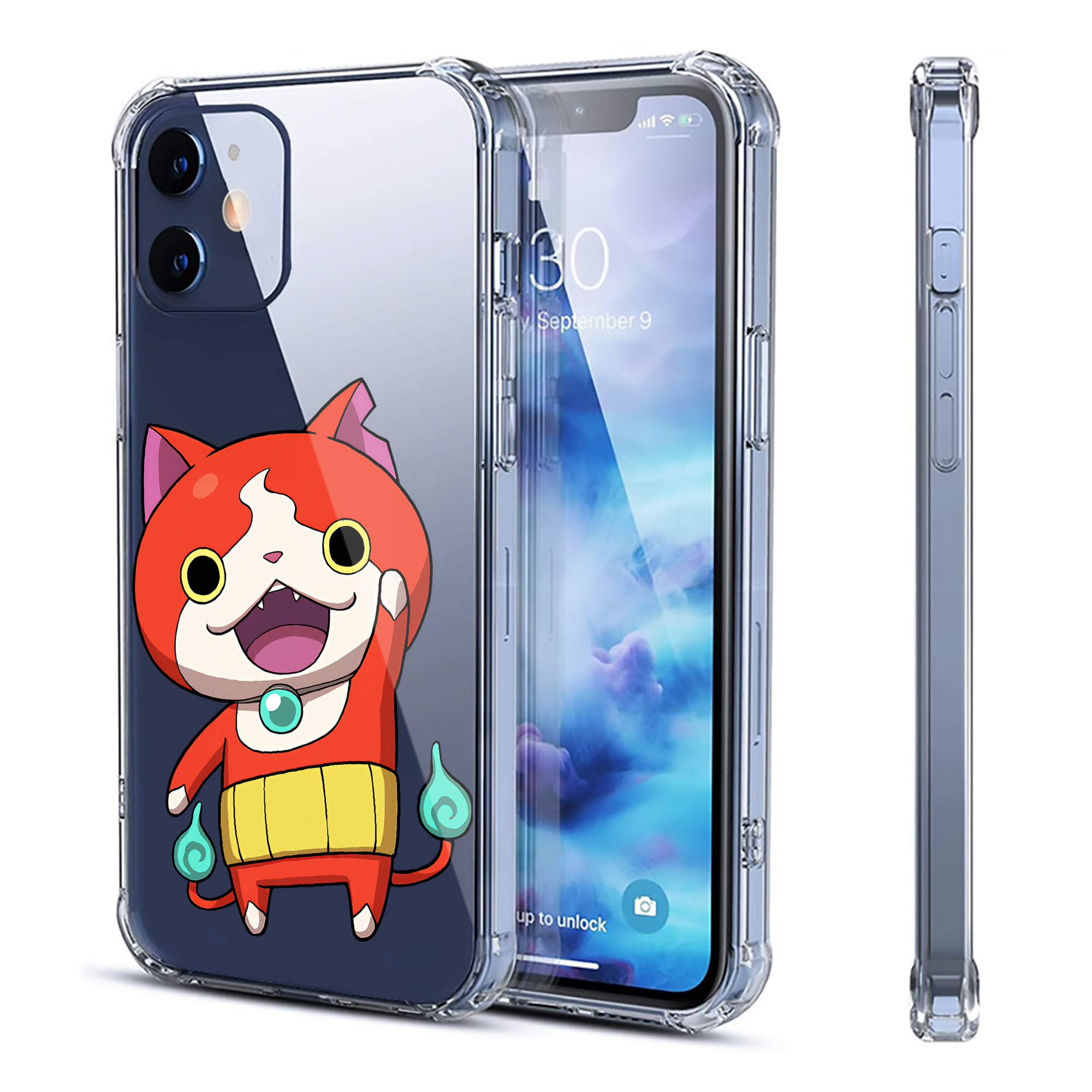 （画像用） 妖怪ウォッチ Yo-kai Watch 【iPhone 12シリーズ対応】透明スマホケース（クリアソフトケース）